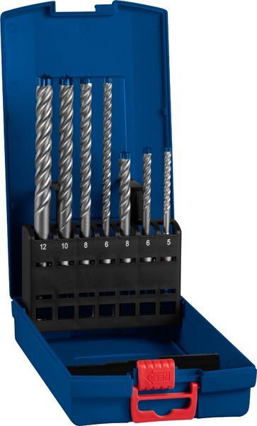 EXPERT SDS plus-7X Hammerbohrer-Set, 5/6/6/8/8/10/12 mm, 7-tlg