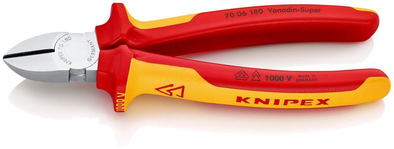 Seitenschneider L.180mm VDE Mehrkomp.-Hüllen KNIPEX
