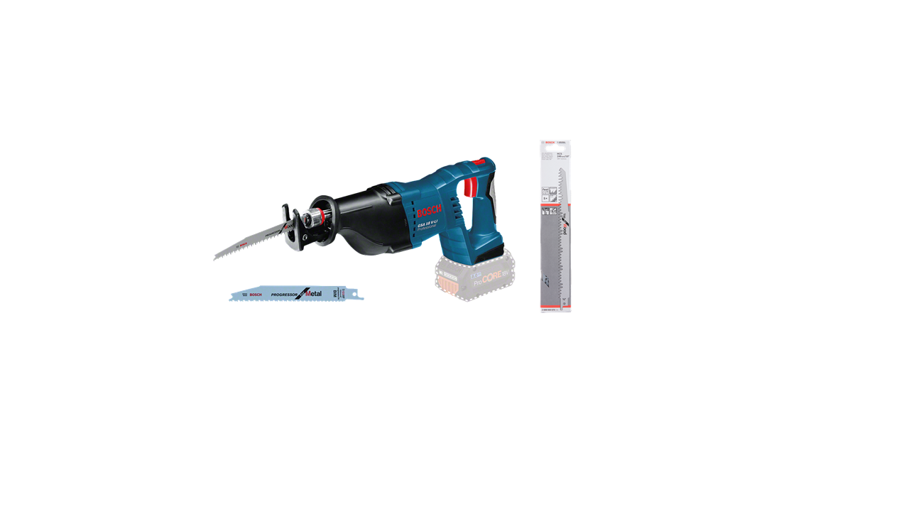Akku-Säbelsäge GSA 18V-LI + Sägeblatt 2608650676