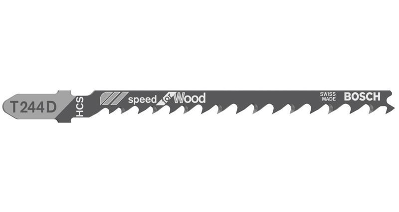 Stichsägeblatt T 244 D Speed for Wood, 5er-Pack