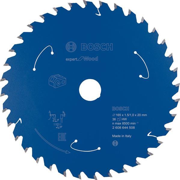 Akku-Kreissägeblatt Expert for Wood, 165 x 1,5/1 x 20, 36 Zähne