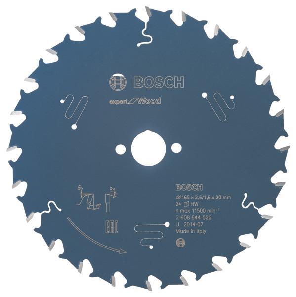 Kreissägeblatt Expert for Wood, 165 x 20 x 2,6 mm, 24